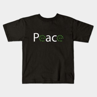 Peace artistic text design Kids T-Shirt